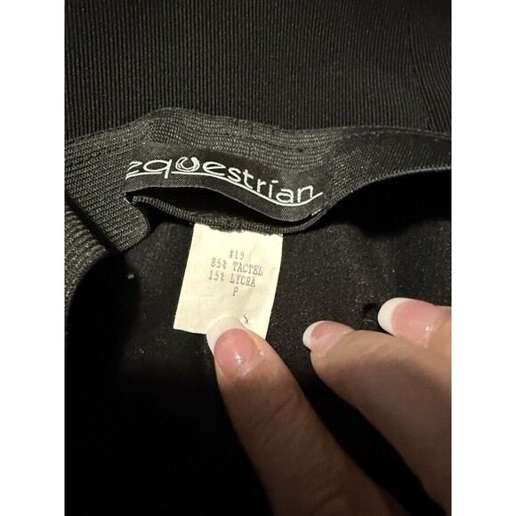 Equestrian Brand Pants Womens Small Black Straight Leg Stretch Pull On Riding - Picture 3 of 3